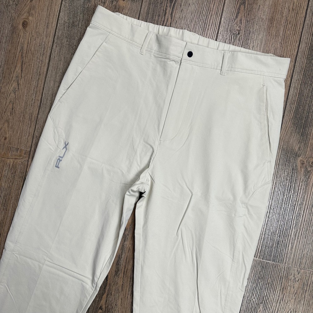 RLX Ralph Lauren Mens Golf Pants Basic Sand Beige 34x31 (Tag 32x34) NWT